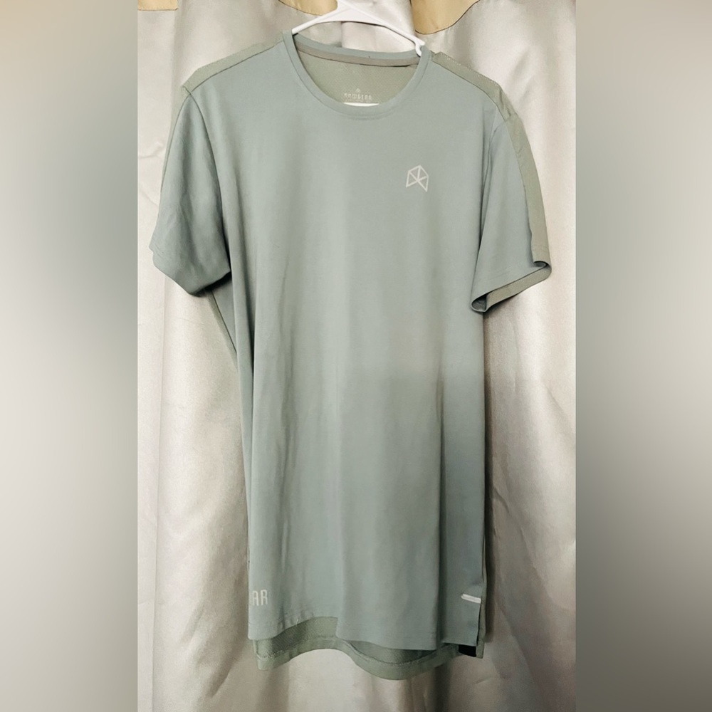 Rawgear Bradley Martyn Men's L Sage Mesh Back Short Sleeve Performance GUC